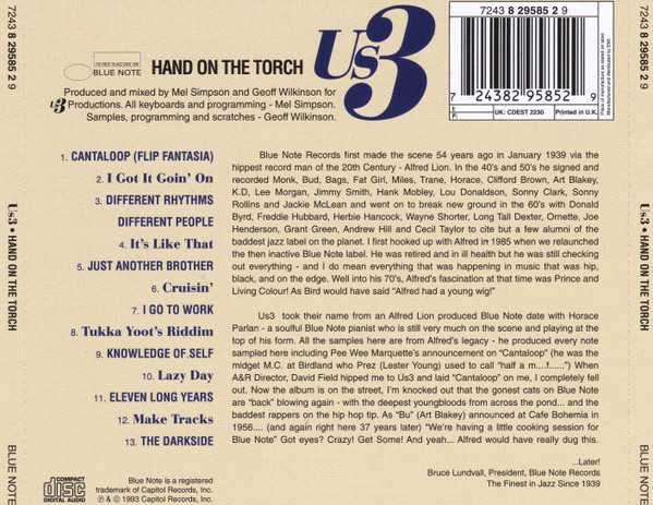 Us 3 – Hand On The Torch (CD Hip Hop)
