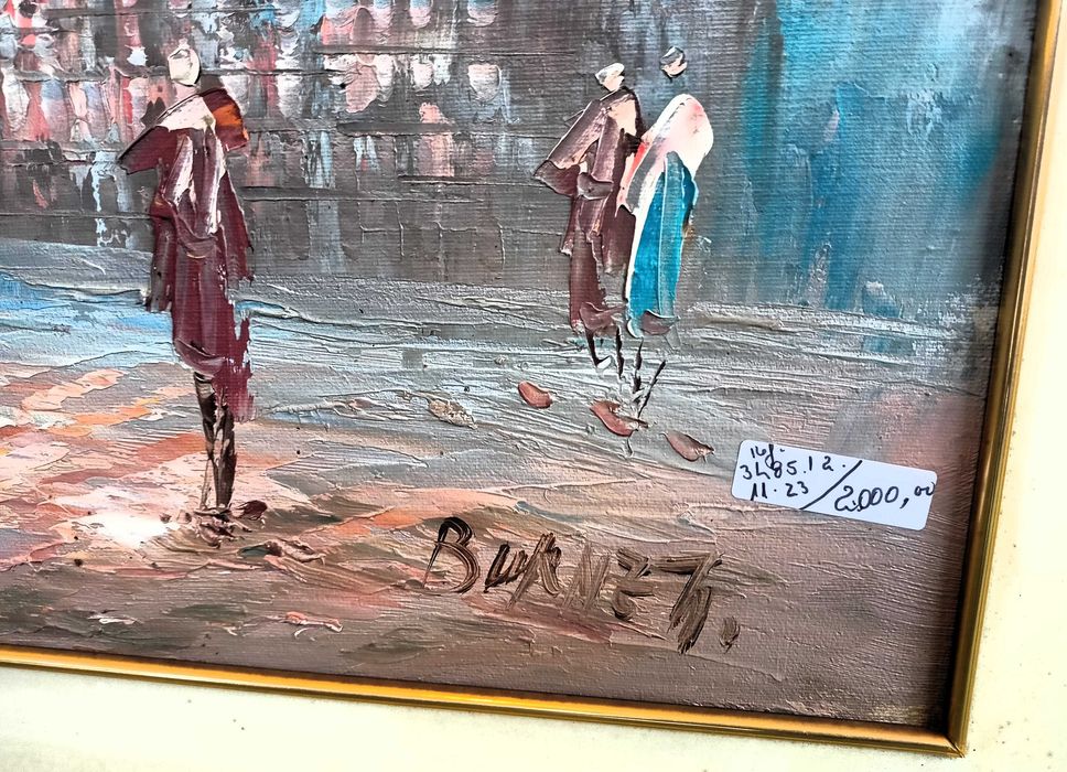 Quadro Óleo Sobre Tela Burnett
