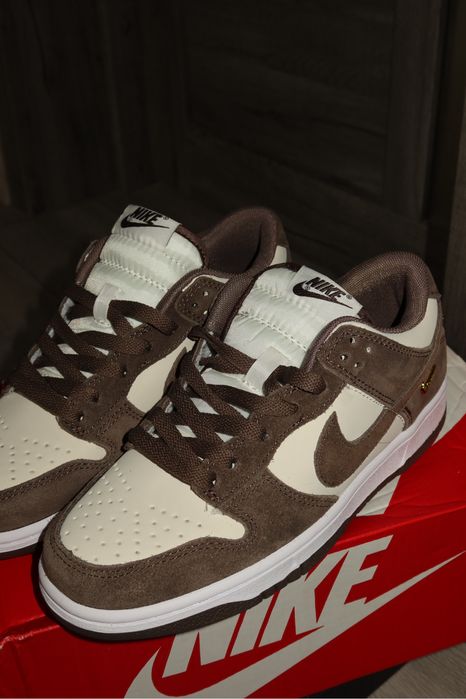 Nike SB dunk low найк данк шоколад і беж