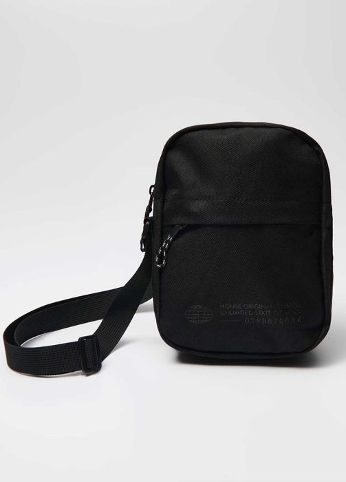 Сумка чоловіча House через плече чорна нова