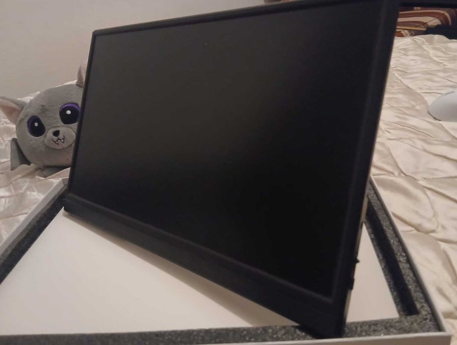 Monitor Portátil 15,6 Polegadas, Jogos, Vídeos, Estudar