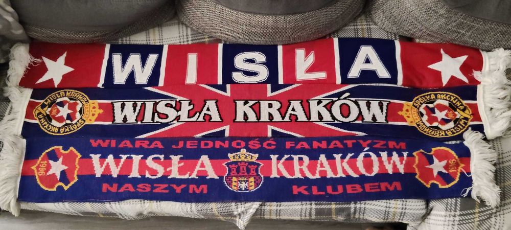 3 x szalik Wisła Kraków - kolekcjonerski