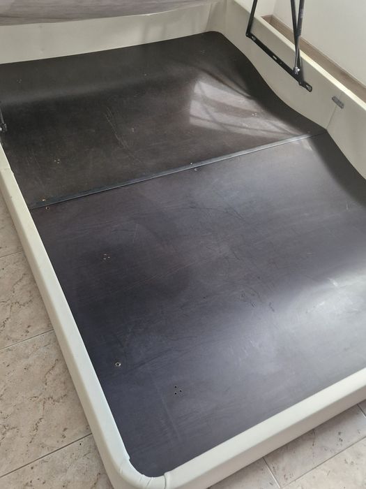 Cama Ikea casal sommier com arrumação + colchão
