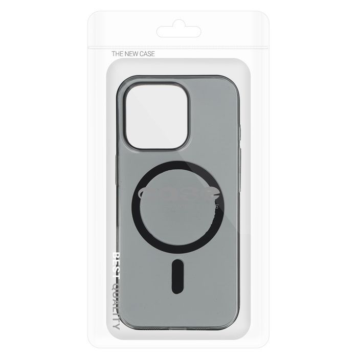 Transparent Slim Magsafe Case do Iphone 15 black