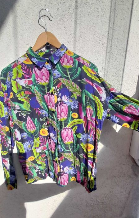 Unikalna koszula damska Medicine Śliwka Nałęczowska  r.S/M