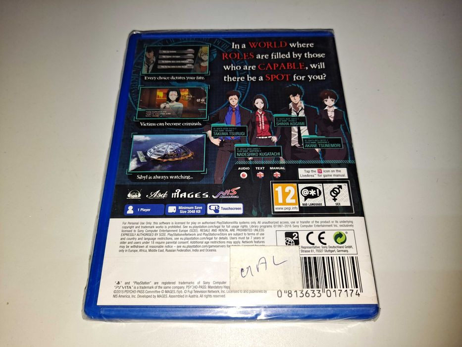 Psycho-Pass Mandatory Happiness [Nowa] Sony PS Vita