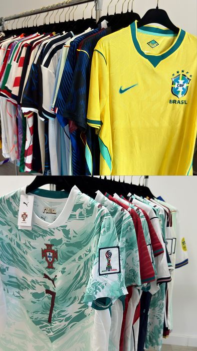 Camisolas Portugal Mundial 2026 - Brasil / FC Porto / SL Benfica / Sporting CP