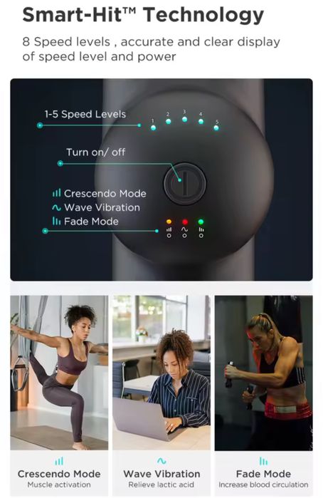 ‼️Ударний масажер Booster Lightsaber перкусійний масажер для тіла‼️