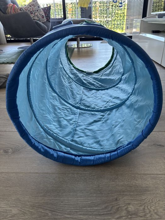 Dvargmas tunel de brincar azul/verde Ikea