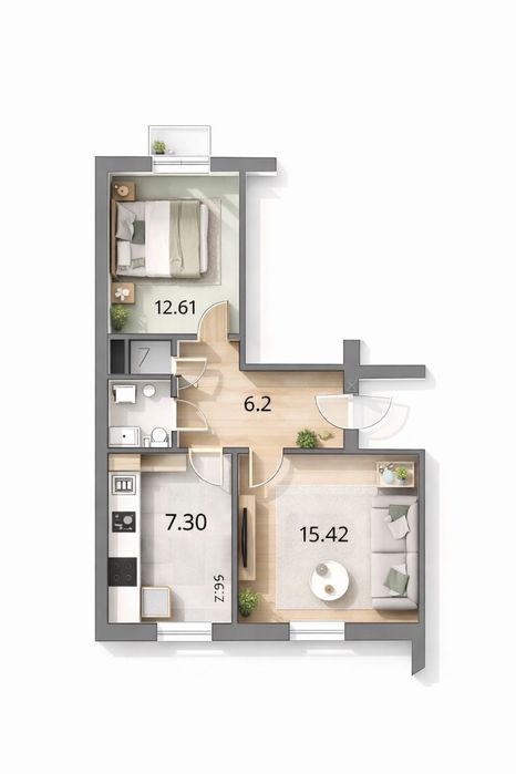 Продаж 2-кімн квартири сталінки 2/3 вул Одеська