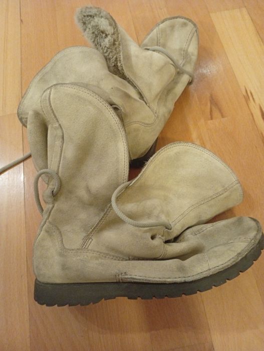 Buty vagabond skóra kozia 37 biale futerko