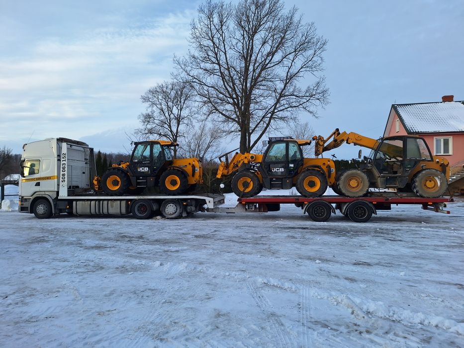 Usługi transportowe transport niskopodwoziowy maszyn roln, kombajnów