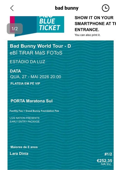 Bad bunny - urgente