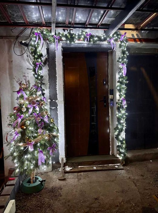 XXL 300CM Girlanda Świąteczna Choinkowa Stołowa Zielona Na Okno Schody