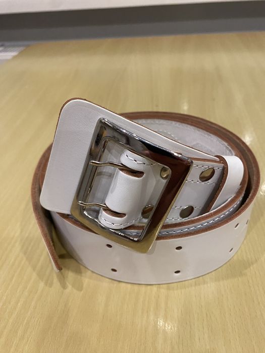 Pas biały policja, policyjny, 135 cm, ŻW, ITD