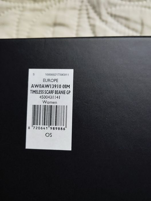 Tommy Hilfiger komplet, zestaw zimowy prezent Gift alpaka Czapka  Szal