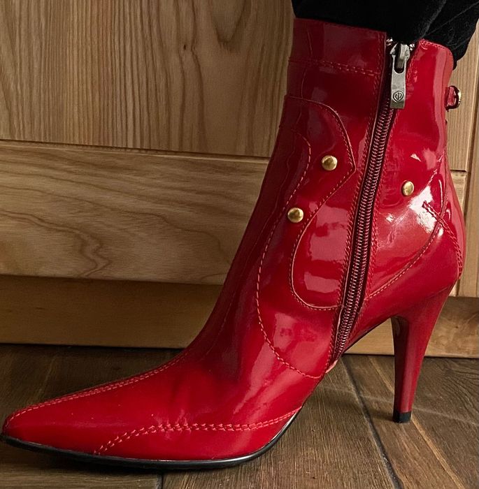 Черевики лаковані шкіра