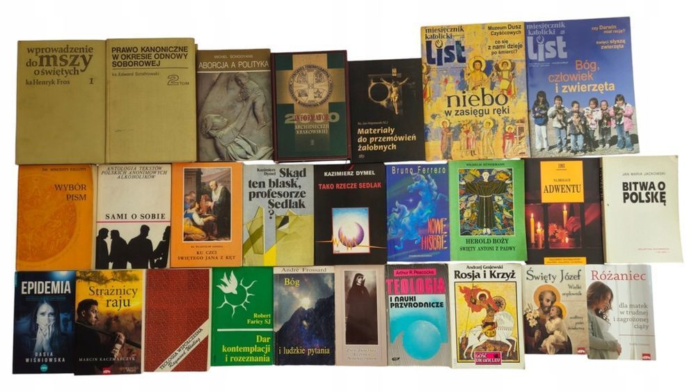 26x książki religijne strażnicy raju Dar kontemplacji Rosja i Krzyż