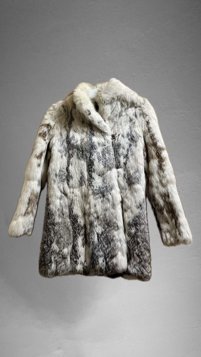 Futro z królika białe