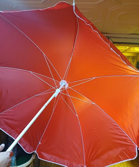 Parawan plażowy 7,5 m +parasol + młotek gratis