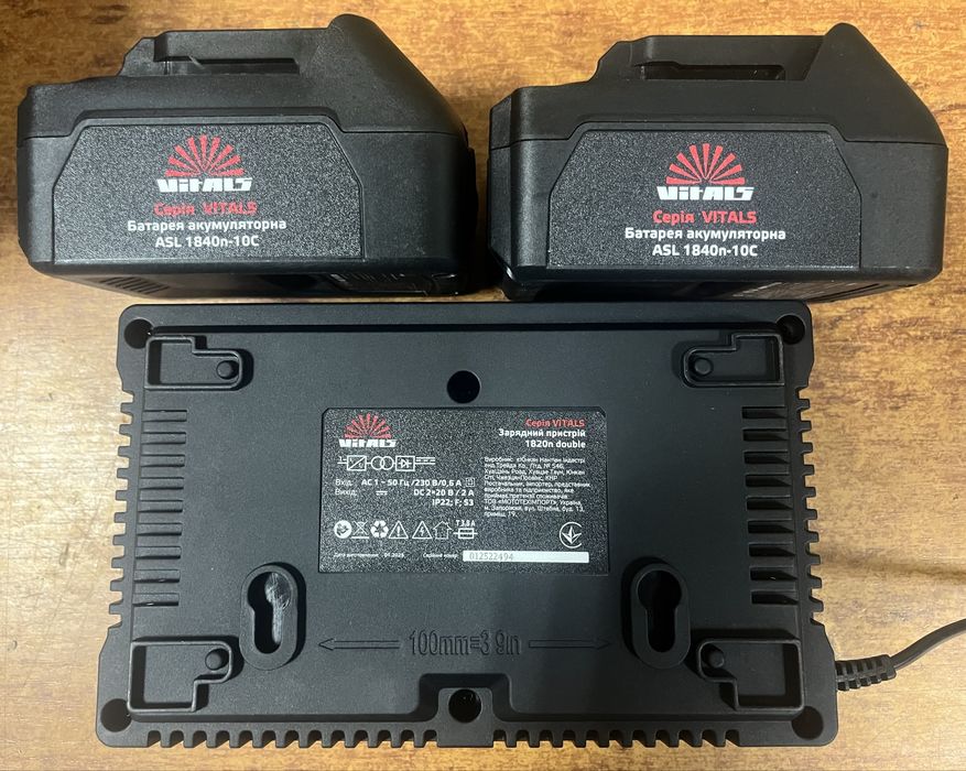 Пила акумуляторна Vitals AKZ3640s Kit/2акб 4А/г/шина40см/Гарантія 3рок