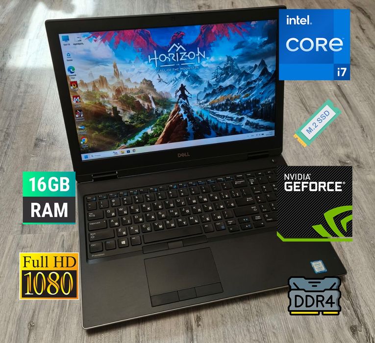 Мощний ігровий 12ядер/GDDR5/16/512GB/SSD/NVIDIA/FullHD IPS/Type-C/ноутбук для ігр навчання роботи/купити бу ноутбук