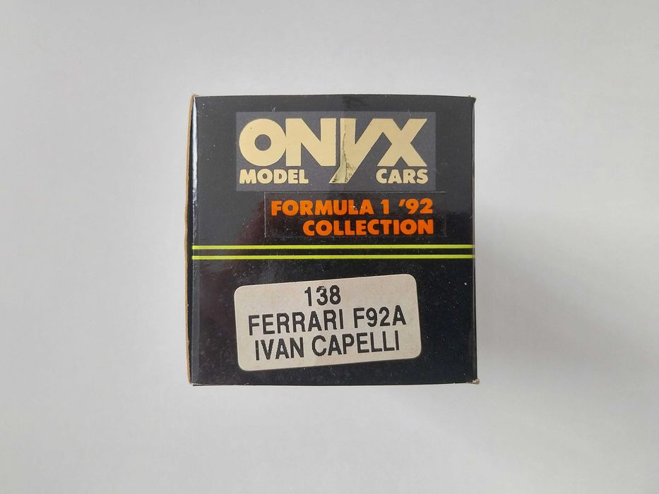 miniatura 1/43 FERRARI F92A Ivan Capelli (1992) | edição Onyx