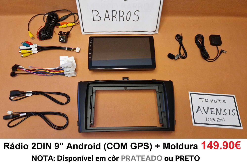Rádio 2DIN [4+64GB] • Toyota AVENSIS (2002 a 2015) • Android T25 T27