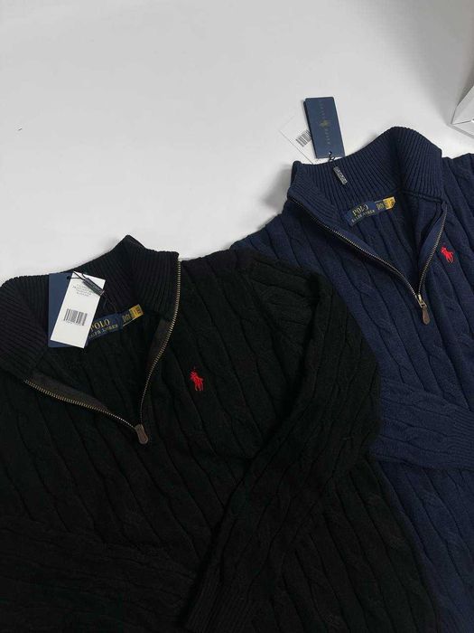 Светр POLO RALPH LAUREN чоловічий синій/чорний. Дуже якісно зроблений