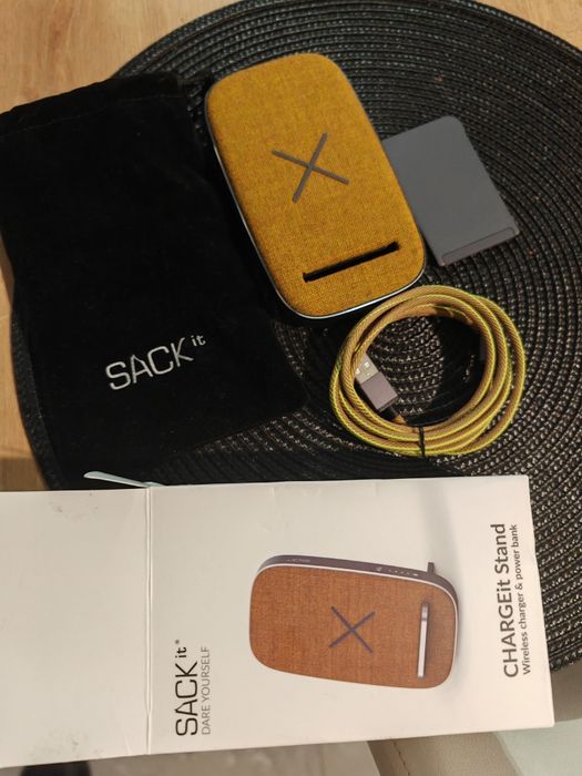 Power bank SACK it 6000 mAh bezprzewodowe ładowanie indukcja nowy