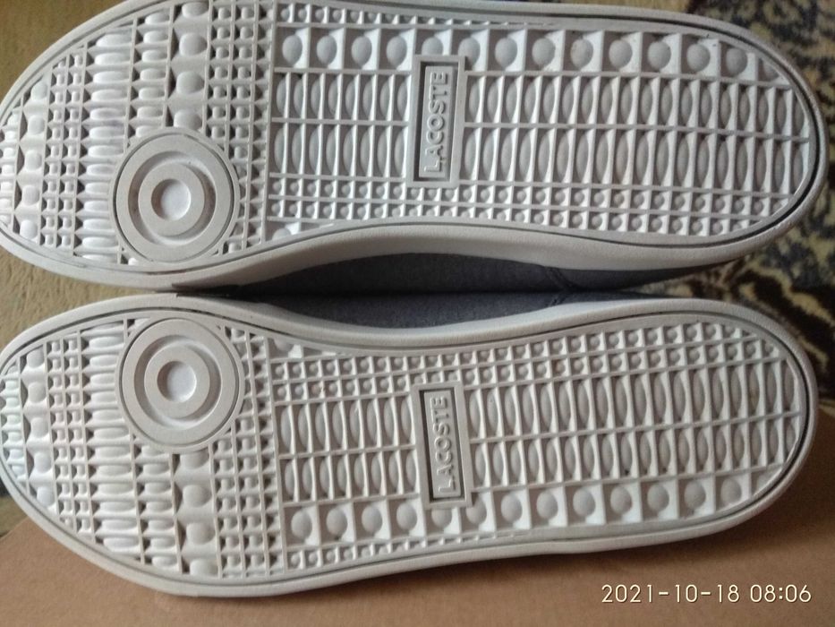 Super sport modne trampki mokasyny Lacoste Crosier Sail Mid wkł.27,5cm
