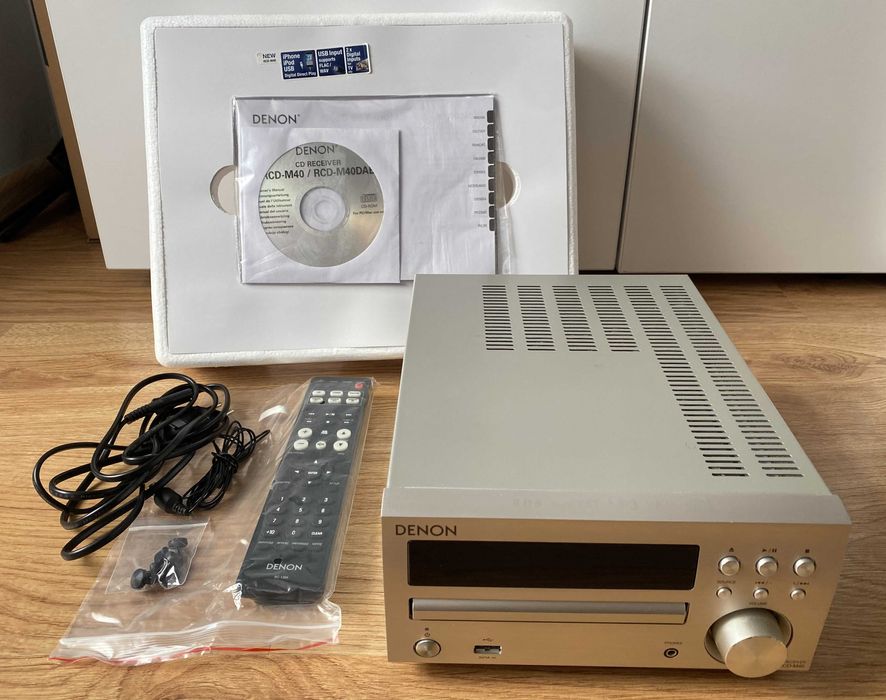 Amplituner DENON RCD-M40 z CD Premium Silver