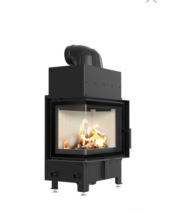 Wkład kominkowy kominek Kratki FLOKI S lewy prawy 8 kW Ø 160