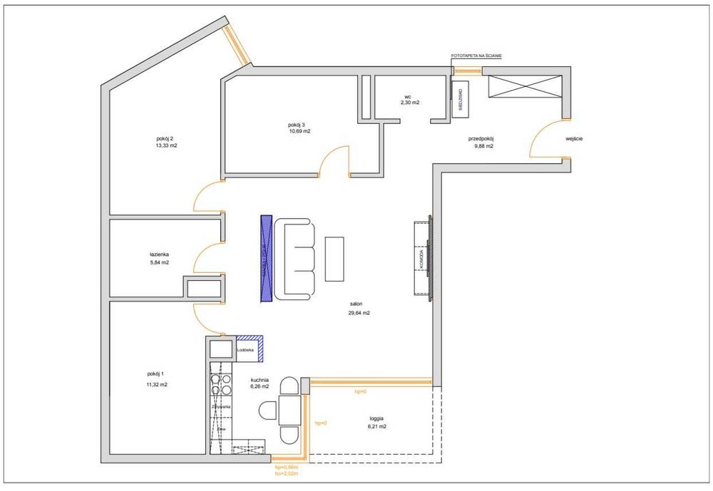 Wynajmę mieszkanie Ogrodowa 48, 100 m² miejsce postojowe, basen, sauna, siłownia - Widok 4
