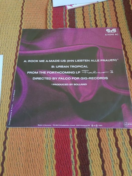 Falco-Trzy 7"Single winylowe razem, jeden pakiet