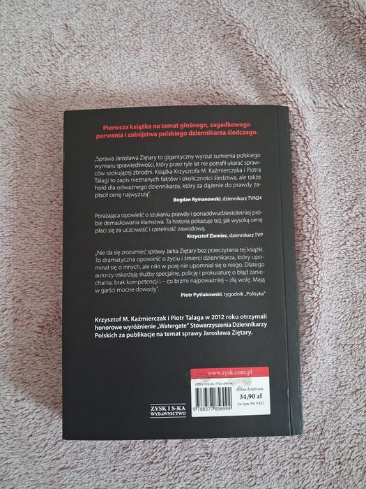Książka Sprawa Ziętary