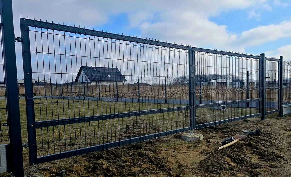 Brama Panelowa 3d. Furtki. Ogrodzenie panelowe