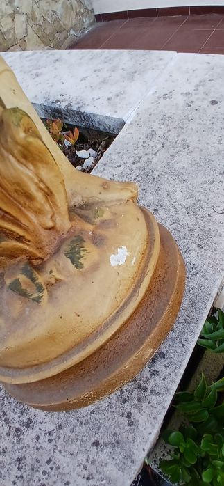 Estátua escultura gesso 60's