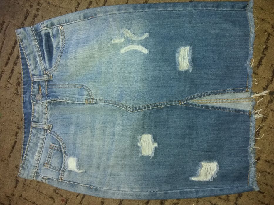 Джинсовая юбка.    .