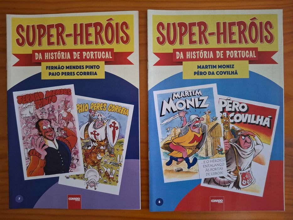 Colecção BD completa Super-Heróis da História de Portugal (14 vol.)