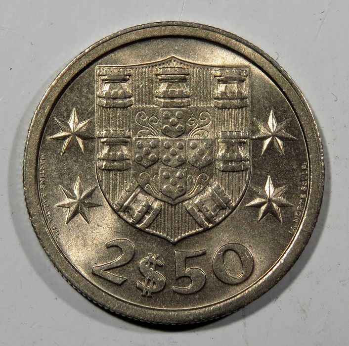 Moedas Republica - 2$50 1970 71 72 73 - NOVAS DE ROLO - Só 2,5€ cada