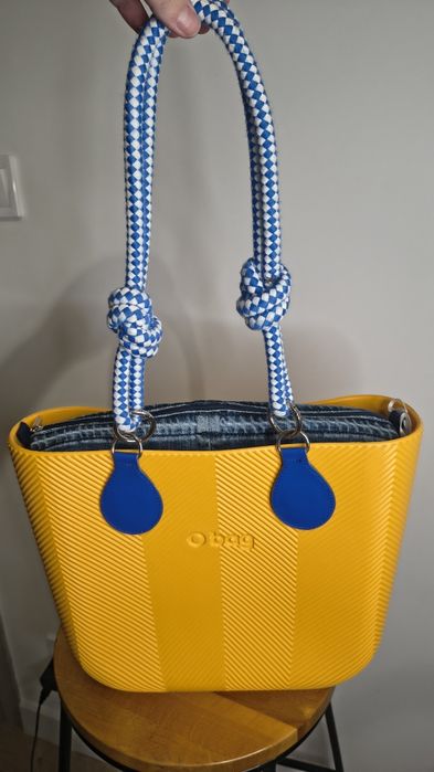 Obag mini jodełka żółty