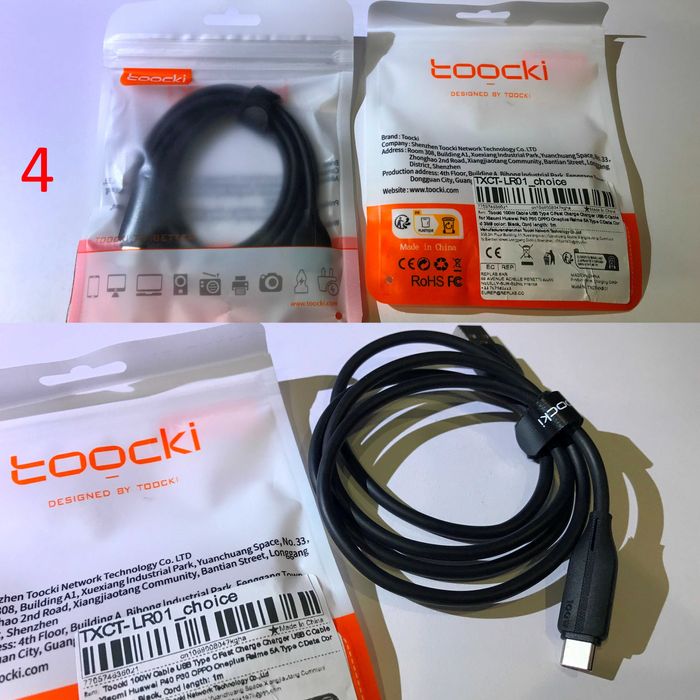Якісні кабелі для зарядки і передачі даних, Baseus, Toocki.