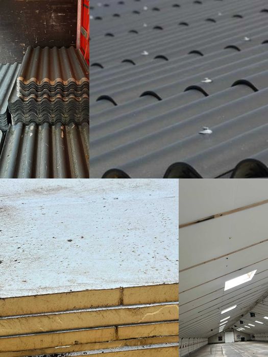 Pokrycie dachowe PIR płyta cementowo włóknowa 5cm komplet eurofala