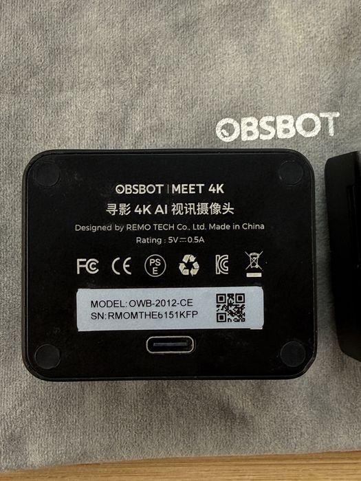 AI Веб-камера OBSBOT Meet 4K — Стан нової / 4K 30fps / 1080p 60fps