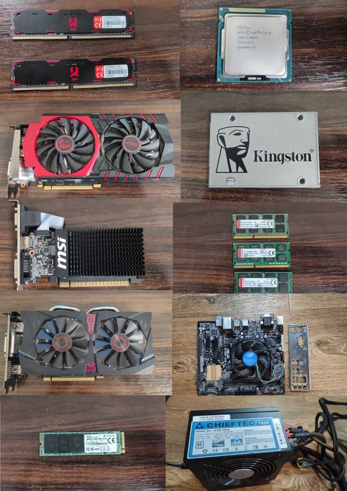 Комп'ютерні комплектуючи SSD/M2/DDR3/DDR4