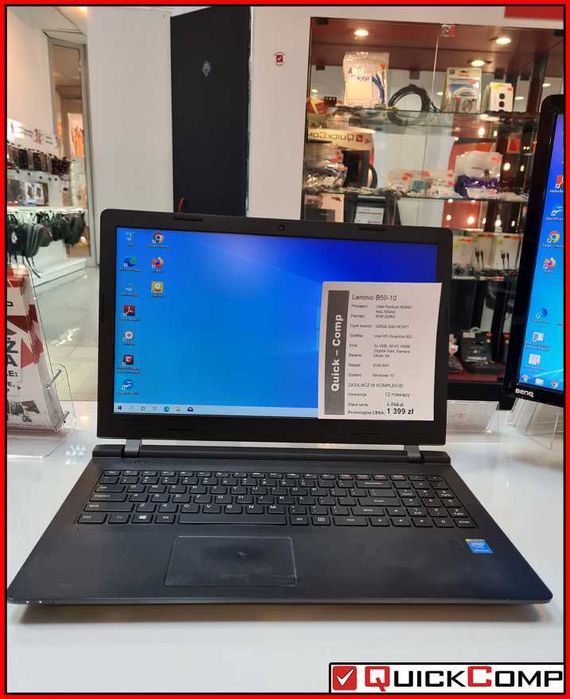 Laptop Lenovo B50-10 4x2,16GHz / 16GB DDR3 / 256GB SSD / Win 10 / Gwar