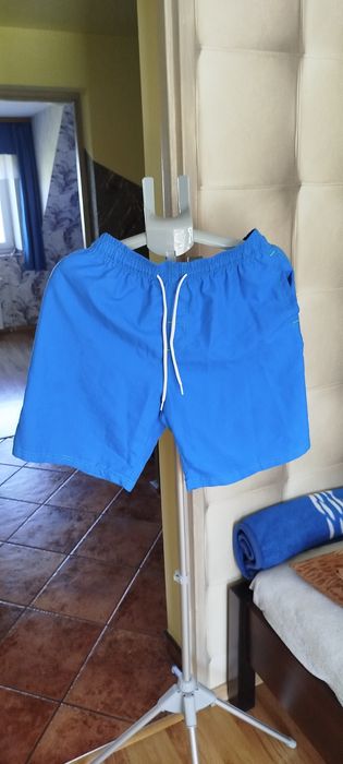 Krótkie spodenki męskie z gumowym pasem roz.80-92 cm. W idealnym stani