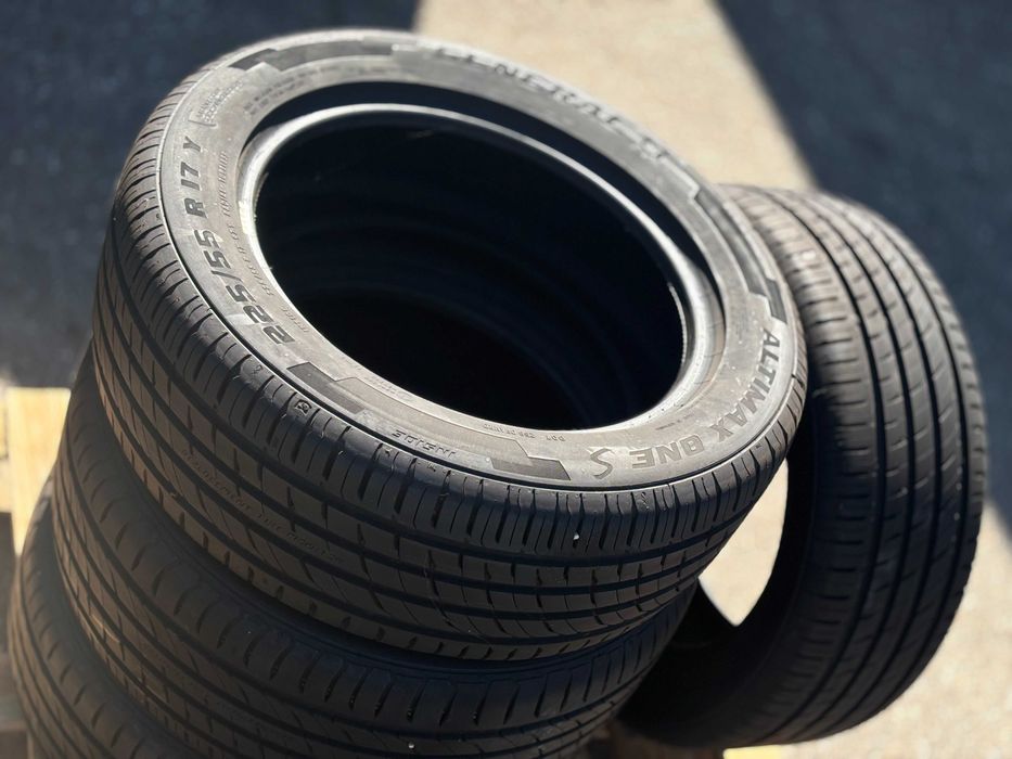 Komplet opon letnich 225/55 R17 General (Continental) – Jak Nowe!