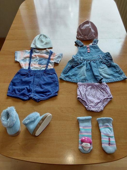 Ubranka letnie dziewczynka 68 idealny stan